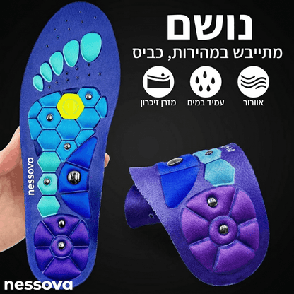 מדרסים אורטופדיים מגנטיים למניעת כאבים ועייפות מצטברת