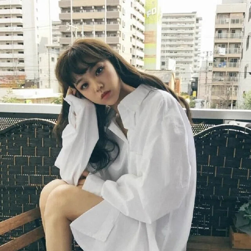 'אל' חולצת כפתורים Oversize