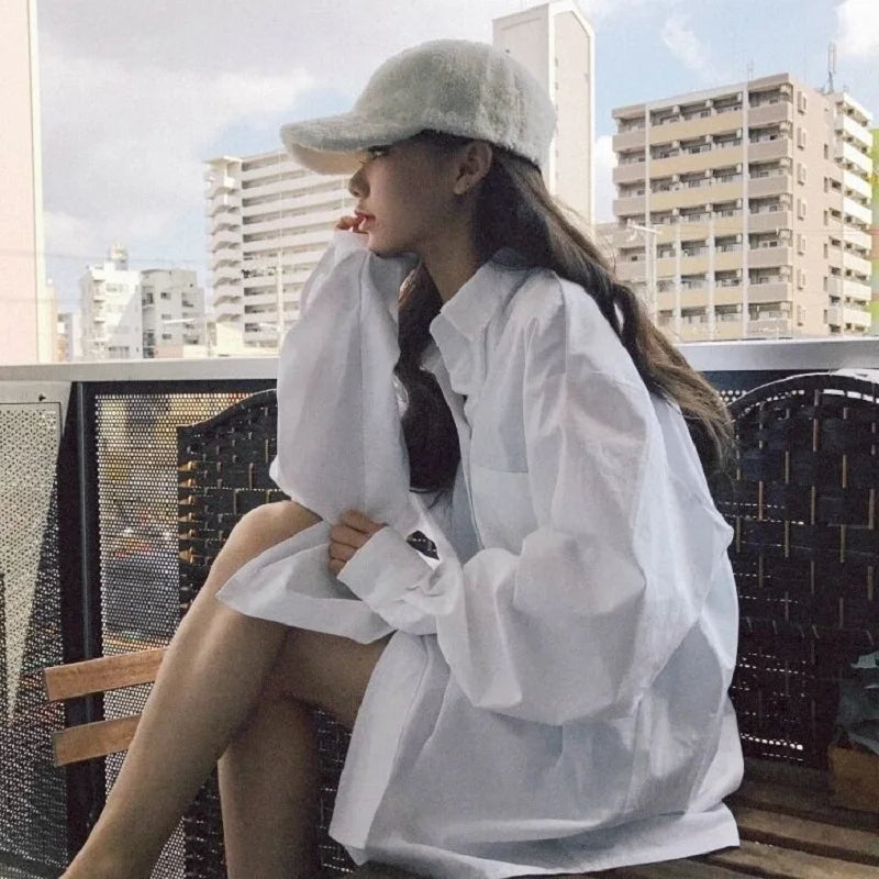 'אל' חולצת כפתורים Oversize