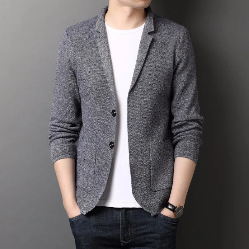 קרדיגן סריג דק לגברים - תמונה 5