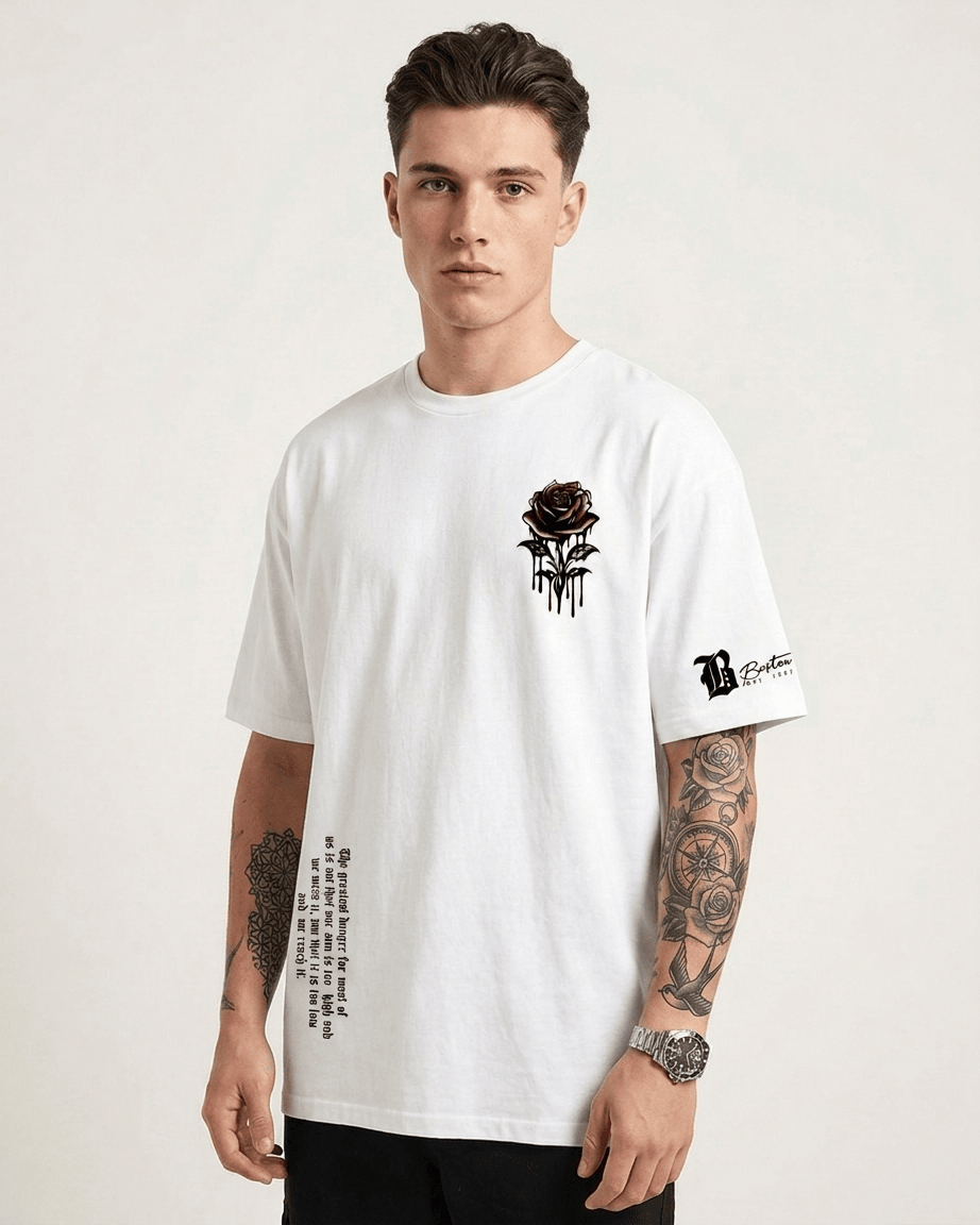 'דנטה' חולצת טי Oversize גותית