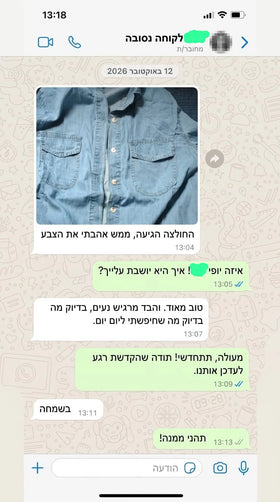 ביקורת לקוח 10 — צילום מסך של שיחה